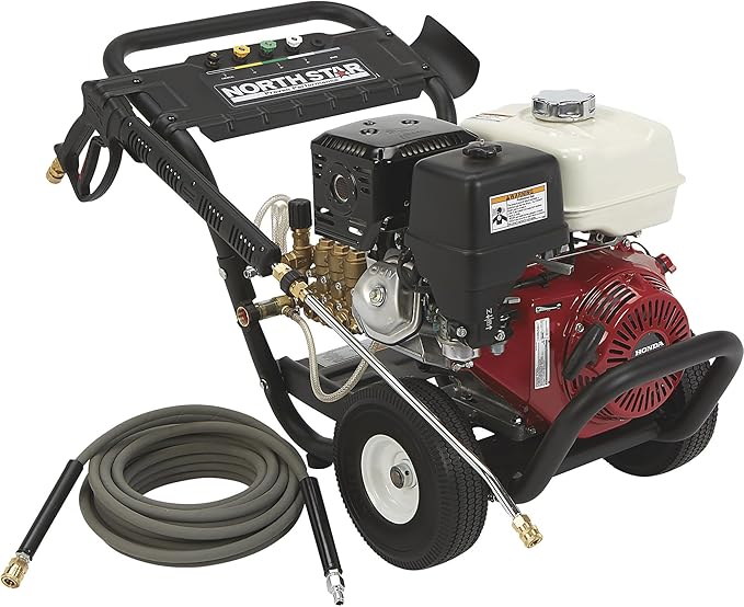 NorthStar Gas Cold Water Pressure Washer, 4000 PSI, 3.5 GPM, Honda Engine